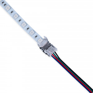 Schnellverbinder Hippo RGB SMD 10mm 4-polig 24V led streifen mit kabel verbinden
