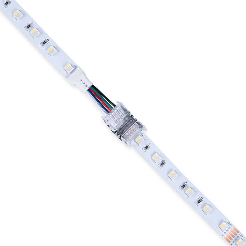 Schnellverbinder Hippo RGBW SMD 12mm 5-polig 24V wie verbindet man led streifen Schnellverbinder Hippo RGBW SMD 12mm 5-polig 24V wie verbindet man led streifen
