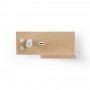 LED Wandleuchte TURIN mit USB, Doppelfunktion, Holz usb ladestation