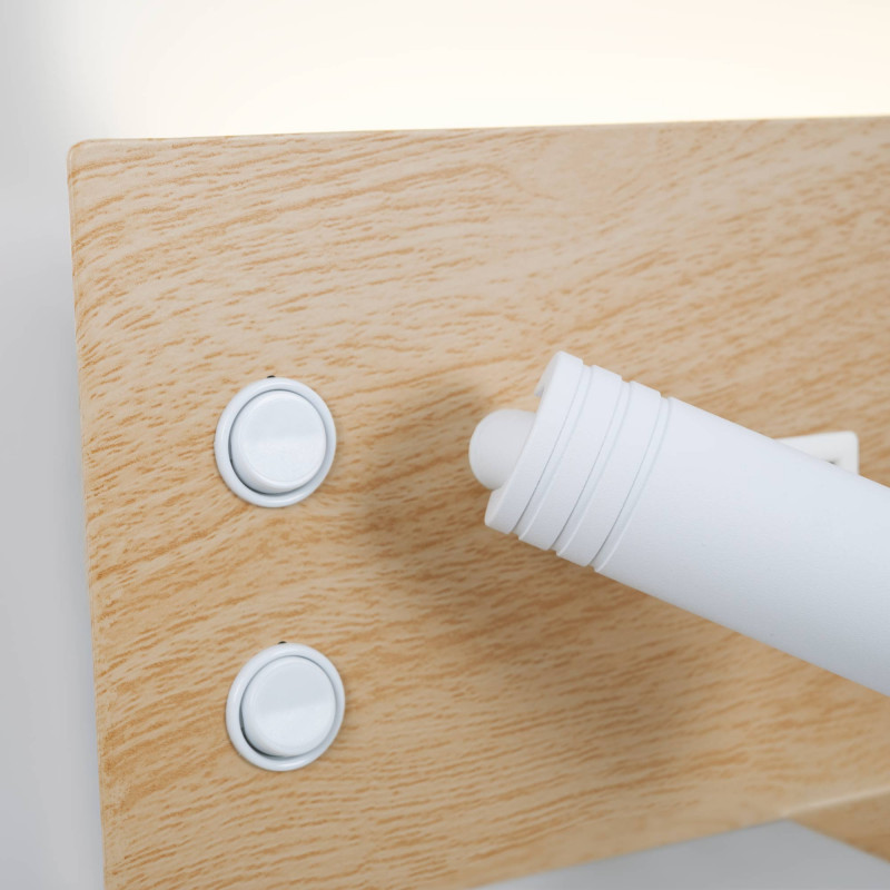LED Wandleuchte TURIN mit USB, Doppelfunktion, Holz wandleuchte mit schalter LED Wandleuchte TURIN mit USB, Doppelfunktion, Holz wandleuchte mit schalter