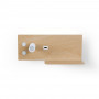 2er Pack Wandleuchte TURIN USB Ablage 3W,7W Holzoptik lesespot, schwenkbar