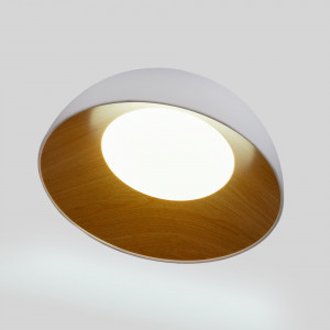 CCT LED Deckenleuchte 24W Holzoptik ø50cm deckenleuchte minimalistisch