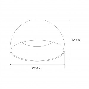 CCT LED Deckenleuchte 12W Holzoptik ø35cm abmessungen