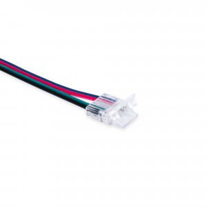 Hippo Schnellverbinder RGB COB Streifen zu Controller PCB 10mm 4-polig 24V led streifen anschließen
