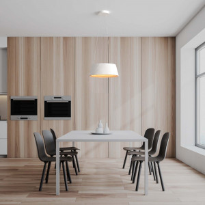 LED Pendelleuchte in Holzoptik CCT 24W ø46cm pendelleuchte esstisch