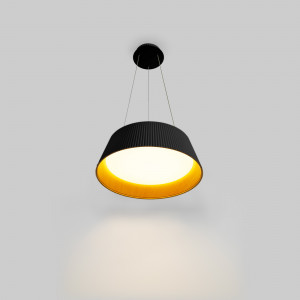 LED Pendelleuchte in Holzoptik CCT 24W ø46cm pendelleuchte schwarz