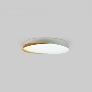 LED Deckenleuchte in Holzoptik CCT 24W ø40cm IP22 deckenleuchte weiß, minimalistisch