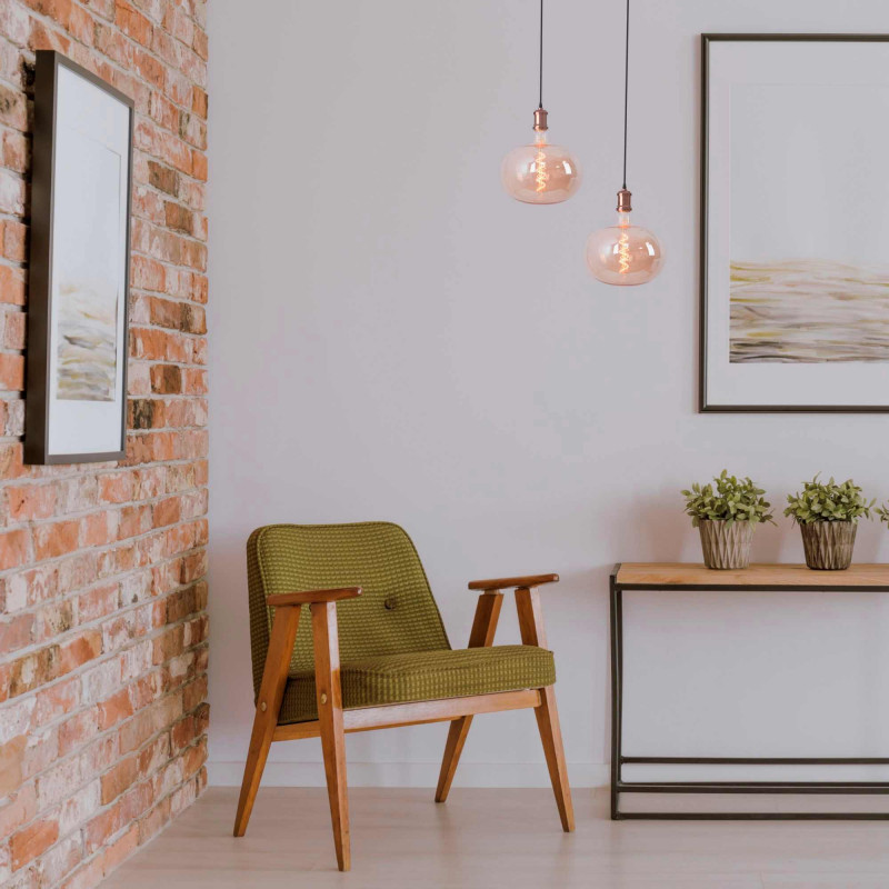 Retro Vintage E27 Pendelleuchte, in 4 Farben wohnzimmer deko