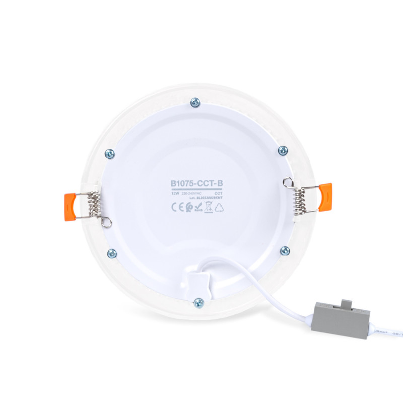 LED Einbaustrahler ultra slim 12W CCT Ø155mm Einbauöffnung cct schalter LED Einbaustrahler ultra slim 12W CCT Ø155mm Einbauöffnung cct schalter