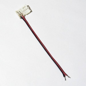 8 mm einfarbiger LED-Streifen, Anschluss an Kabel