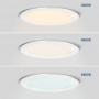 LED Einbaustrahler ultra slim 12W CCT Ø155mm Einbauöffnung farbtemperatur schalter