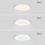 LED Einbaustrahler ultra slim 6W CCT Ø110mm Einbauöffnung downlight