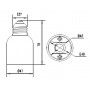 Adapter E27 auf E40 Gewinde