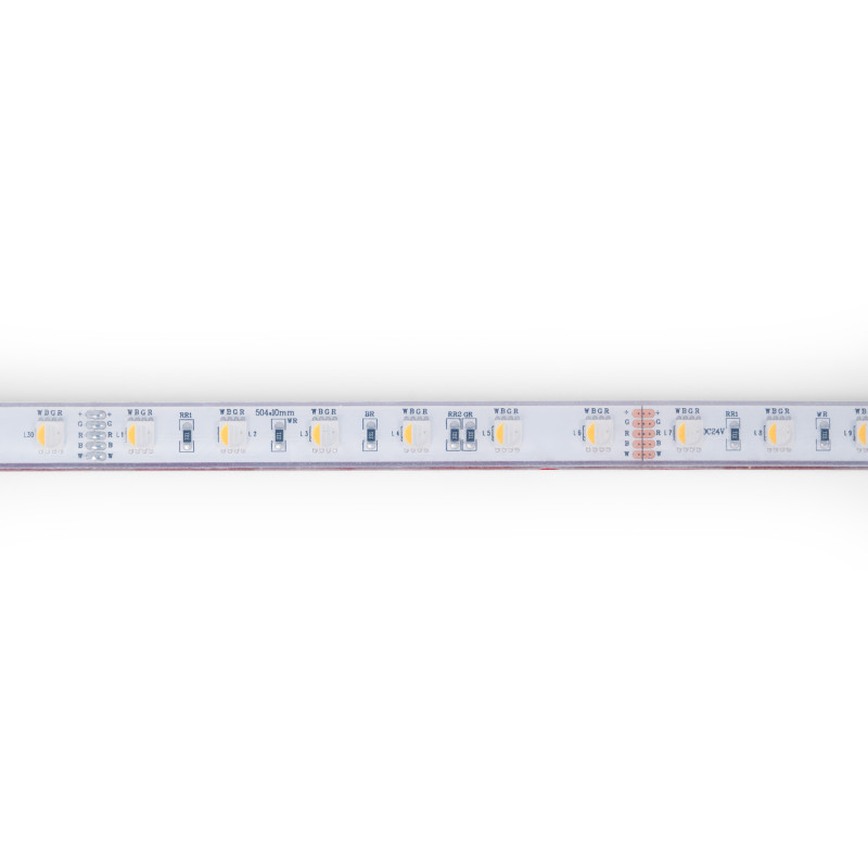 LED Streifen wasserdicht 24V tauchfähig IP68 RGBW 14,4W/m 12mm 10 Meter