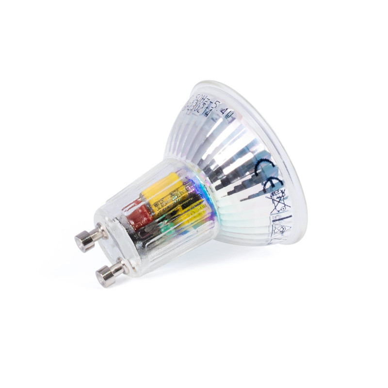 Einbaustrahler Set eckig 93x93mm (schwarz) + GU10 5,4W + Fassung led leuchtmittel