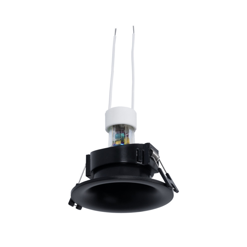 Einbaustrahler Set Ø86mm (schwarz) + GU10 5,4W + Fassung led deckenspots Einbaustrahler Set Ø86mm (schwarz) + GU10 5,4W + Fassung led deckenspots