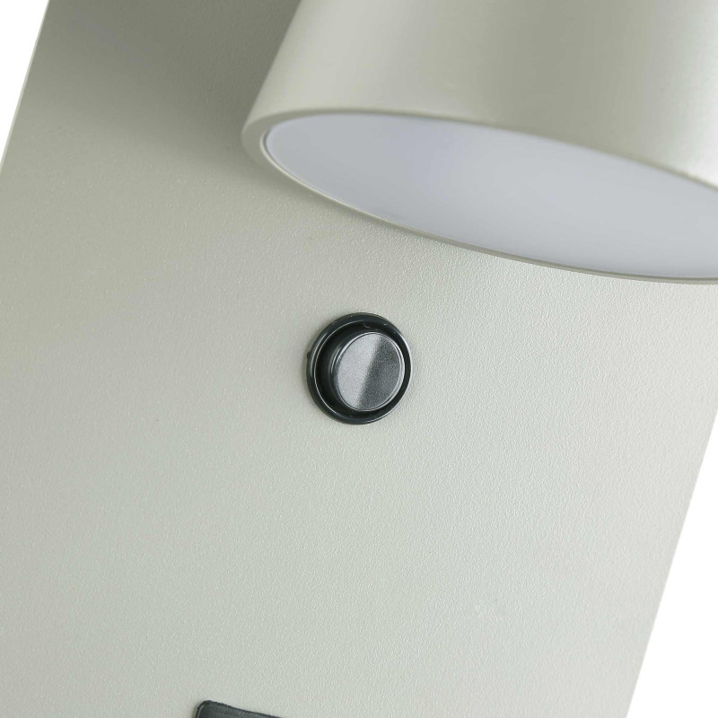 Wandleuchte mit USB-Anschluss "BASKOP W" - 6W - Kabellose Ladestation