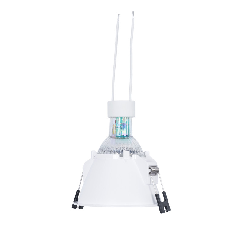 Einbaustrahler Set Ø93mm (schwarzweiß) + GU10 5,4W + Fassung led spot Einbaustrahler Set Ø93mm (schwarzweiß) + GU10 5,4W + Fassung led spot