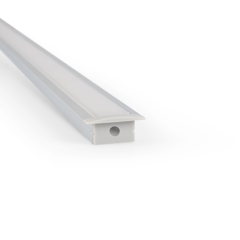 Aluminium-Einbauprofil für LED-Streifen ≤ 15mm - 18,5x12mm - 2 Meter Aluminium-Einbauprofil für LED-Streifen ≤ 15mm - 18,5x12mm - 2 Meter