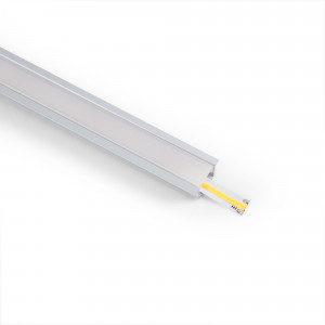 Aluminium-Einbauprofil für LED-Streifen ≤ 15mm - 18,5x12mm - 2 Meter