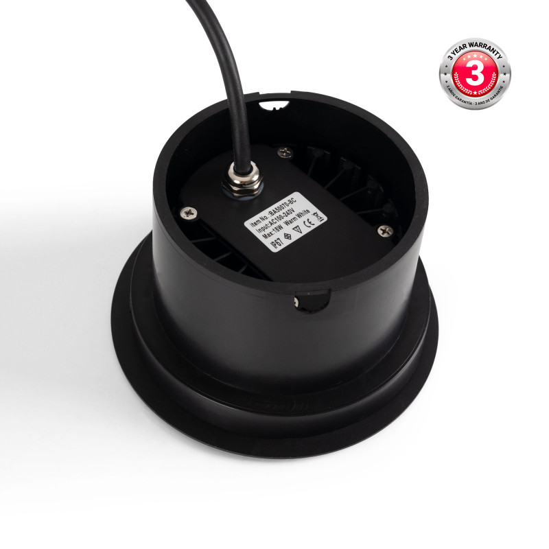 Außen-LED-Bodenleuchte 18W - 100-240V - IP67 - Ø15cm