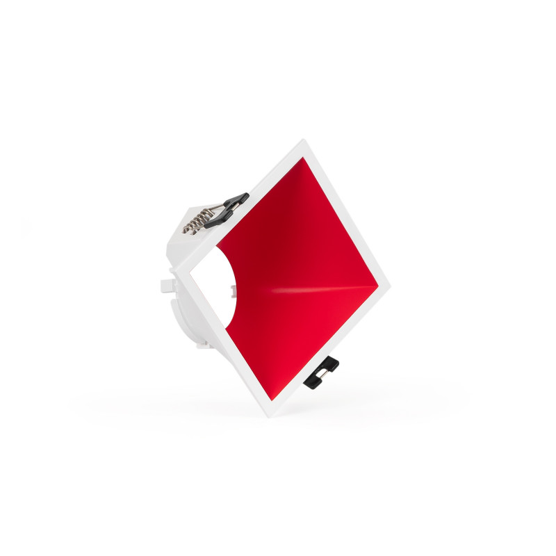 Asymmetrischer quadratischer LED-Einbaurahmen - Niedriger UGR-Wert – Ausschnitt 85x85mm Asymmetrischer quadratischer LED-Einbaurahmen - Niedriger UGR-Wert – Ausschnitt 85x85mm