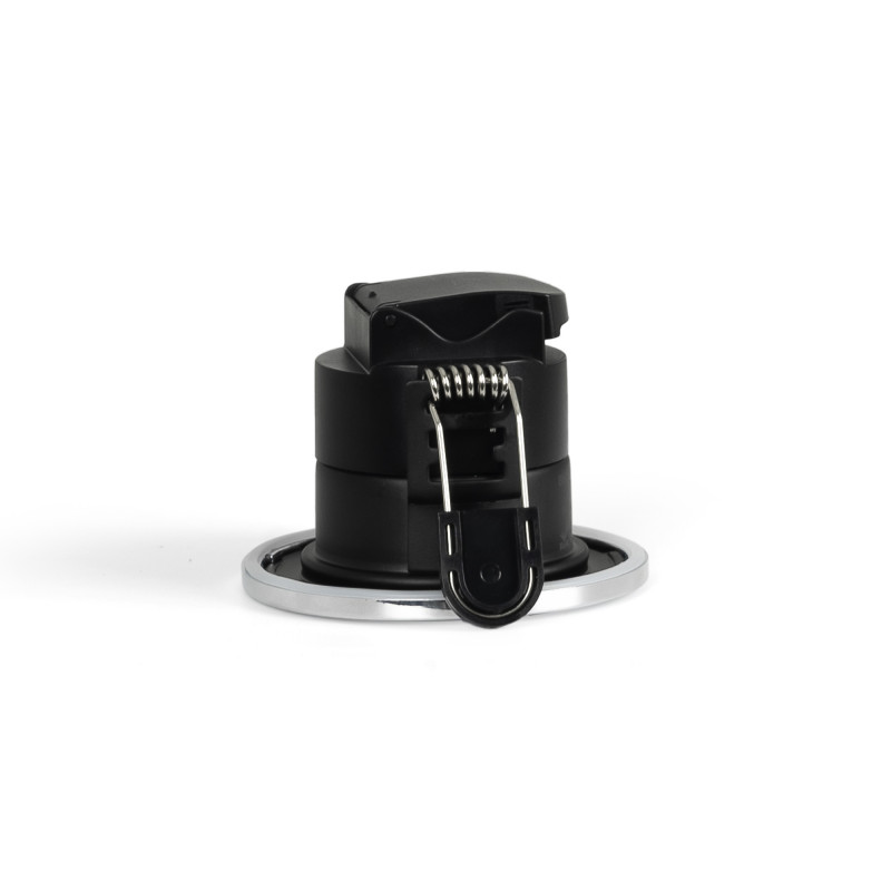 CCT LED-Einbaustrahler - 6W - TRIAC Dimmbar - Ø68mm - IP65 - Schwarz