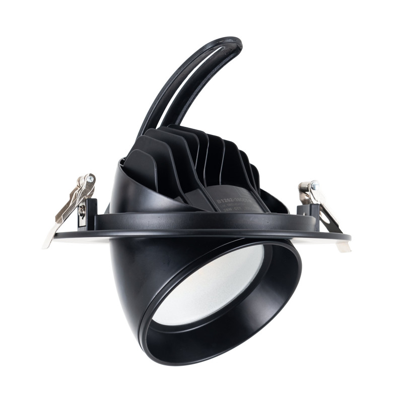 Einstellbares rundes LED-Downlight CCT 38W - Schwarz - 120° Treiber LIFUD