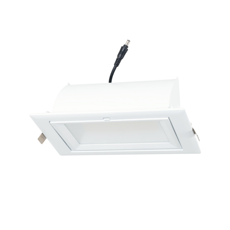 Rechteckiger LED-Einbaustrahler - Schwenkbar - CCT 60W - Weiß - 100° LIFUD-Treiber