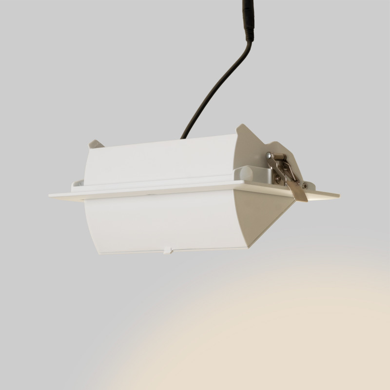 Rechteckiger LED-Einbaustrahler - Schwenkbar - CCT 60W - Weiß - 100° LIFUD-Treiber