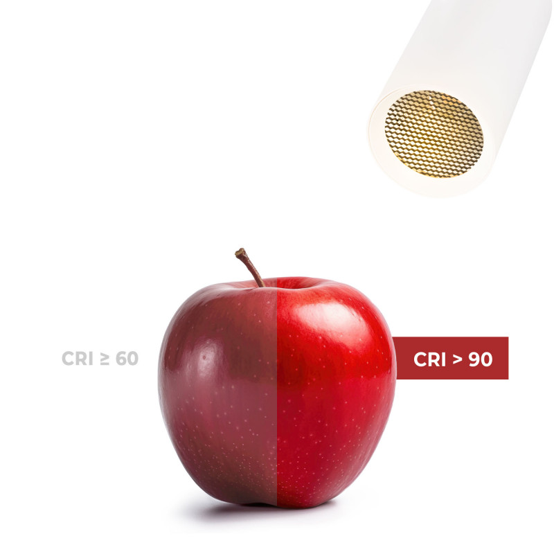 Dreiphasiger LED-Schienenstrahler 20W - CCT - CRI90 - 1900 lm Dreiphasiger LED-Schienenstrahler 20W - CCT - CRI90 - 1900 lm