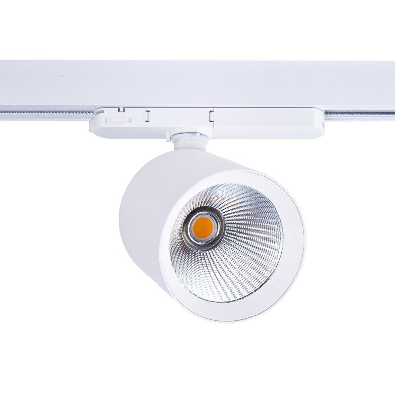 LED-Schienenstrahler 3 Phasen 4000K - 40W - CRI 95 - Treiber Philips Xitanium - Weiß