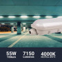 55W 150cm 7150Lm IP65 integrierte wasserdichte LED koppelbar 55W 150cm 7150Lm IP65