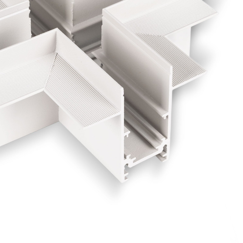 X-Verbinder für eingelassene Magnetschienen 20 mm - Weiß X-Verbinder für eingelassene Magnetschienen 20 mm - Weiß