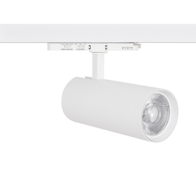 LED 3-Phasen-Schienenstrahler - Einstellbare Leistung: 30W/ 34W/ 38W - CCT - CRI 90 LED 3-Phasen-Schienenstrahler - Einstellbare Leistung: 30W/ 34W/ 38W - CCT - CRI 90