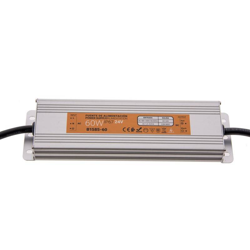 Wasserdichtes Netzteil slim 24V 60W IP67