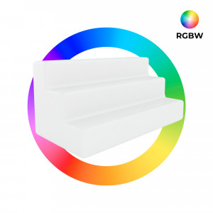 LED RGBW Lichtdisplay - 12W - Wiederaufladbar - IP65