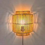 Jute Wall Lamp "CARR" - E27...