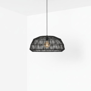 Woven rattan pendant lamp "ASTRID" - E27