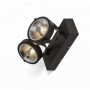 IRIS" double surface mounted LED spotlights for AR111 GU10 bulb