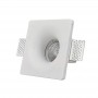 Square plaster recessed downlight ring GU10 trimless