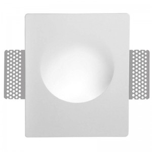 MELON 2" plaster recessed wall light GU10 trimless