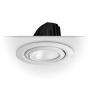 48W round recessed LED downlight, tilting 48W