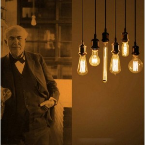 Bulb Retro Vintage globe spiral filament bulb E27 G125 4W