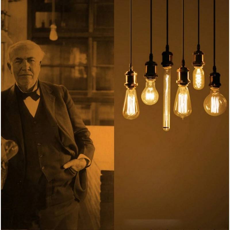 Bulb Retro Vintage globe spiral filament bulb E27 G125 4W