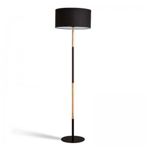 Wooden floor lamp with...