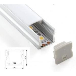 Surface profile 17x15 for led strip