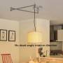 Articulated pendant lamp