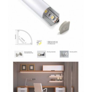 aluminum profiles for led strip 16x16mm surface profiles