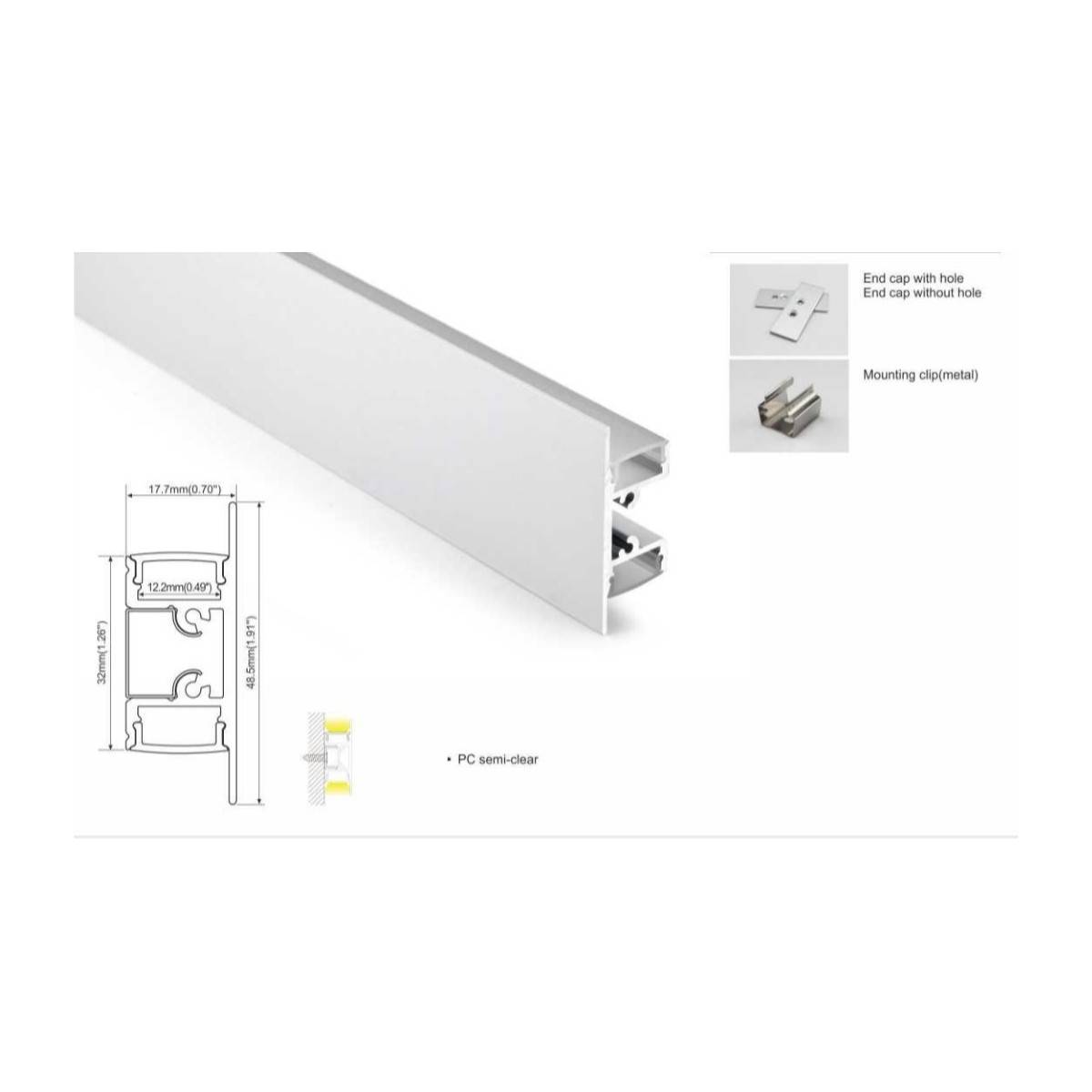 aluminum profile bathing surface